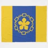 Vlag van Hamilton (Ontario, Canada) Fleece Deken (Voorkant (Horizontaal))