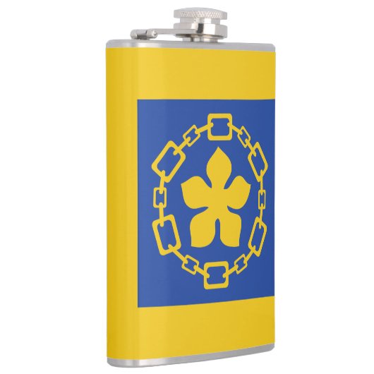 Vlag van Hamilton, Ontario Flask Heupfles (Rechts)