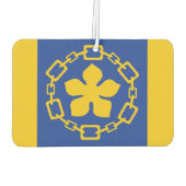 Vlag van Hamilton, Ontario Serving Tray Luchtverfrisser (Achterkant)