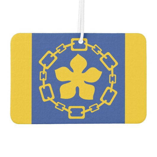 Vlag van Hamilton, Ontario Serving Tray Luchtverfrisser (Achterkant)