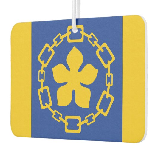 Vlag van Hamilton, Ontario Serving Tray Luchtverfrisser (Links)