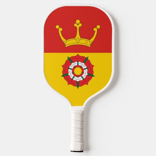Vlag van Hampshire County, Engeland (UK) Pickleball Paddle (Achterkant)