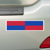 Vlag van Harenkarspel Bumpersticker (Op auto)