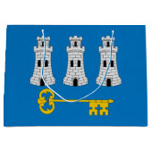 Vlag van Havana, Cuba Large Gift Bag Groot Cadeauzakje (Voorkant)