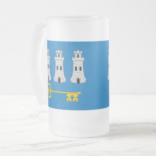 Vlag van Havana, Cuba, Mok glasbier gewonnen (Voorkant links)