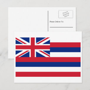 Vlag van Hawaï Vlag van Hawaï Briefkaart