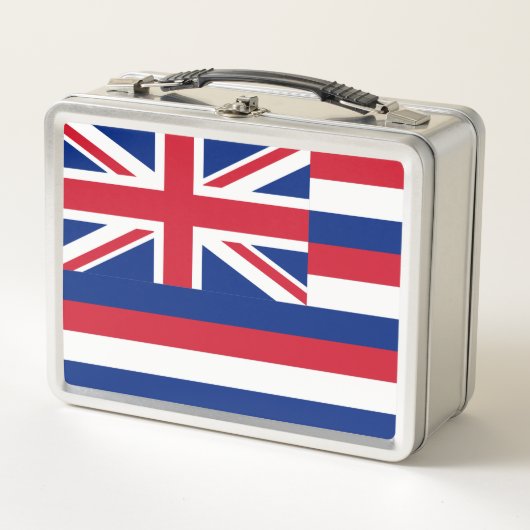 Vlag van Hawaii Metal Lunch Box (Voorkant)