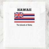 Vlag van Hawaii Rechthoekige Sticker (Tas)