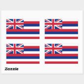 Vlag van Hawaii Rechthoekige Sticker (Vel)