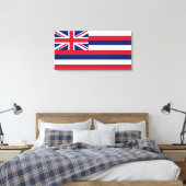 Vlag van Hawaii (VS-staat) Canvas Afdruk (Insitu (Slaapkamer))