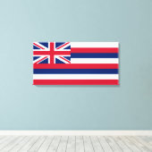 Vlag van Hawaii (VS-staat) Canvas Afdruk (Insitu (Houten vloer))
