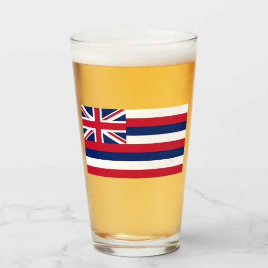 Vlag van Hawaii (VS-staat) Glas (Voorkant gevuld)