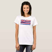 Vlag van Hawaii Women's Basic T-Shirt (Voorkant volledig)