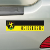 Vlag van Heidelberg - DUITSLAND Bumpersticker (Op auto)