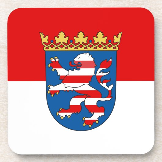 Vlag van Hesse Beverage Coaster Bier Onderzetter (Voorkant)