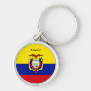 Vlag van het aangepaste ontwerp van Ecuador Sleutelhanger