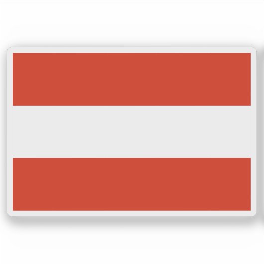 Vlag van het aartshertogdom Oostenrijk (1453-1804) Sticker (Voorkant)