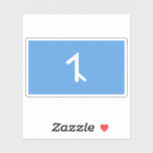 Vlag van het Afshar volk, Azerbeidzjan Sticker (Vel)