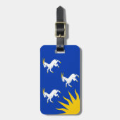 Vlag van het Bagagelabel Merionethshire (Voorkant verticaal)