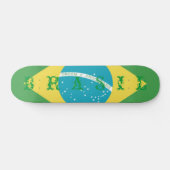 Vlag van het Braziliaanse Skateboard (Horizontaal)