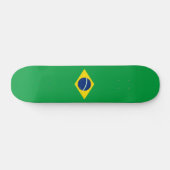 Vlag van het Braziliaanse Skateboard (Horizontaal)