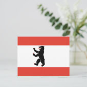 Vlag van het Briefkaart Berlijn (Staand voorkant)