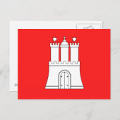 Vlag van het Briefkaart Hamburg (Voorkant / Achterkant)