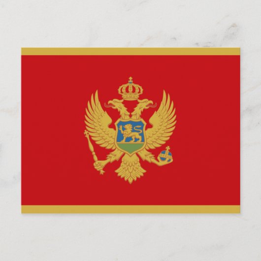 Vlag van het Briefkaart Montenegro (Voorkant)