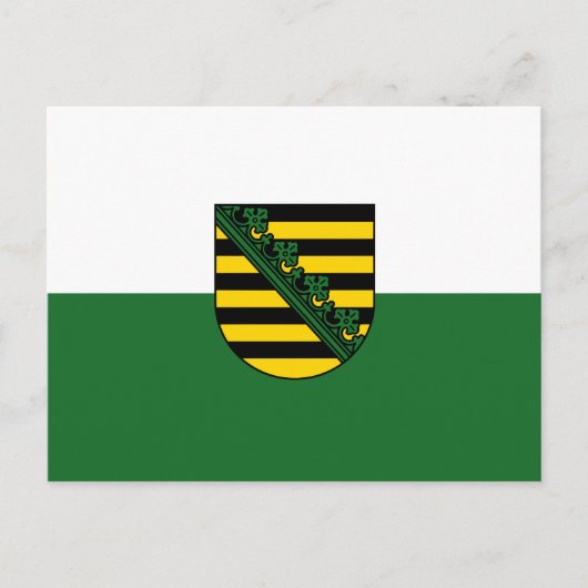 Vlag van het Briefkaart Saksen (Voorkant)