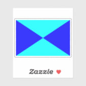 Vlag van het Deense volk Sticker (Vel)