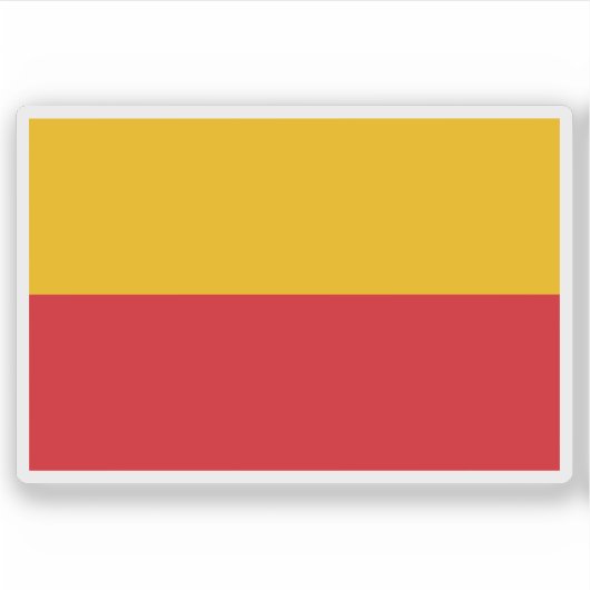 Vlag van het departement Lambayeque, Peru Sticker (Voorkant)