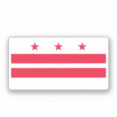 Vlag van het district Columbia (VS) Sticker (Voorkant)
