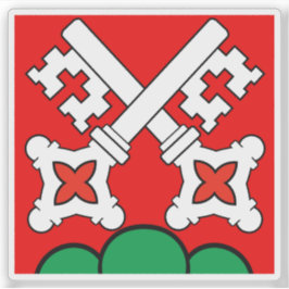 Vlag van het district La Neuveville, Zwitserland Sticker