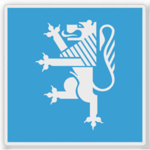 Vlag van het district Locarno, Zwitserland Sticker