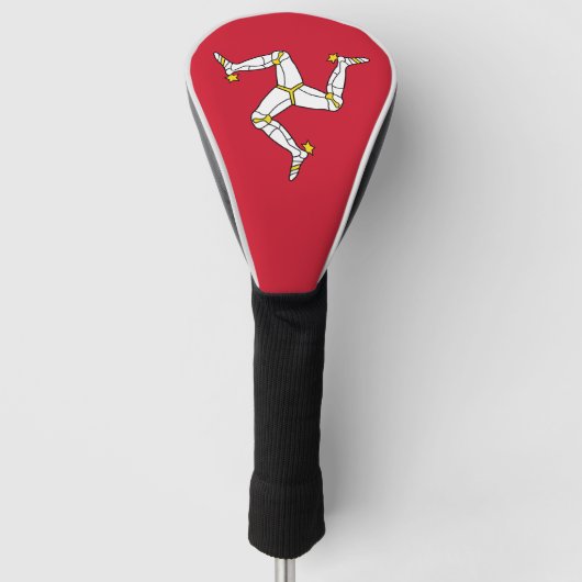 Vlag van het eiland Man Golfheadcover (Voorkant)
