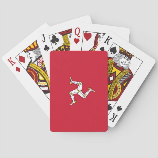 Vlag van het eiland Man Pokerkaarten (Achterkant)