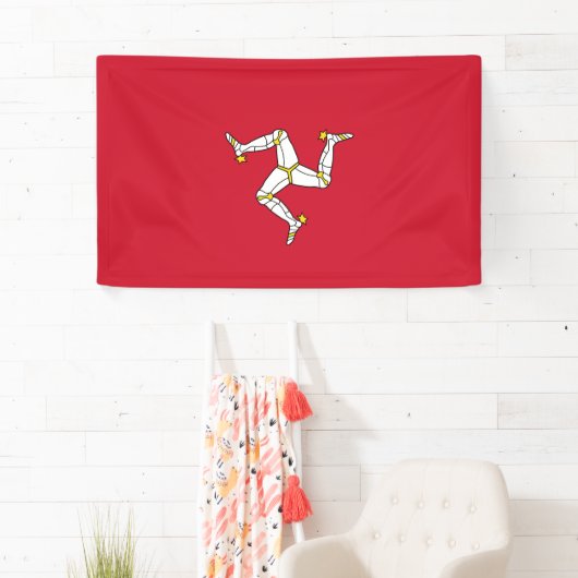 Vlag van het eiland Man Spandoek (Insitu)