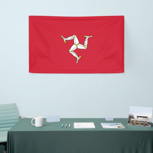 Vlag van het eiland Man Spandoek (Beurs)