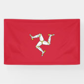 Vlag van het eiland Man Spandoek (Horizontaal)
