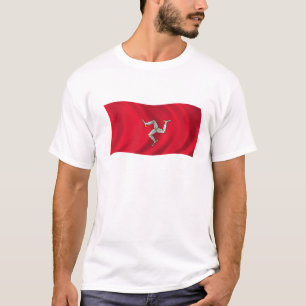 Vlag van het eiland Man T-shirt