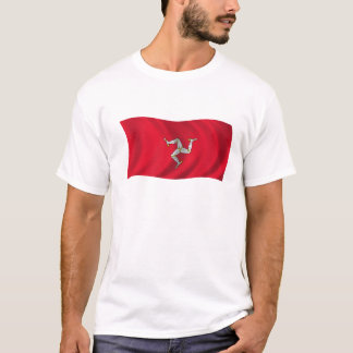 Vlag van het eiland Man T-shirt