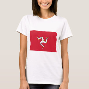 Vlag van het eiland Man T-shirt