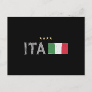 Vlag van het Football Ventilator Shirt in Italië Briefkaart