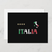 Vlag van het Football Ventilator Shirt in Italië Briefkaart (Voorkant / Achterkant)