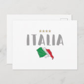 Vlag van het Football Ventilator Shirt in Italië Briefkaart (Voorkant / Achterkant)