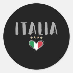 Vlag van het Football Ventilator Shirt in Italië Ronde Sticker