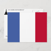 Vlag van het Franse Briefkaart (Voorkant / Achterkant)