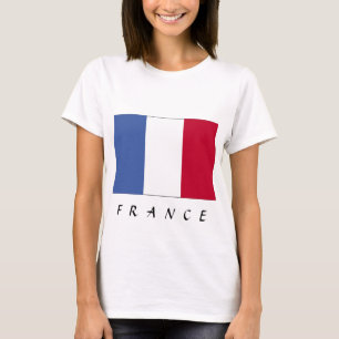 Vlag van het Franse Shirt van de vrouw