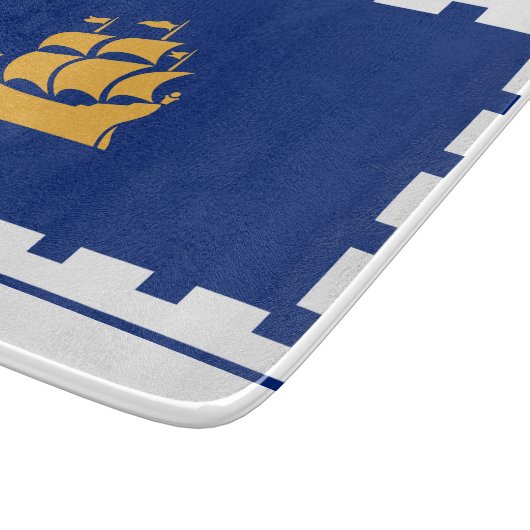 Vlag van het gemeentebestuur van Quebec Snijplank (Hoek)