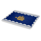 Vlag van het gemeentebestuur van Quebec Snijplank (Hoek)